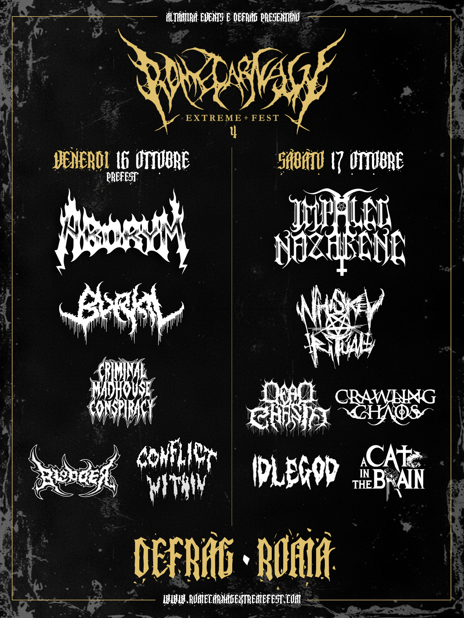 Rome Carnage Extreme Fest Poster